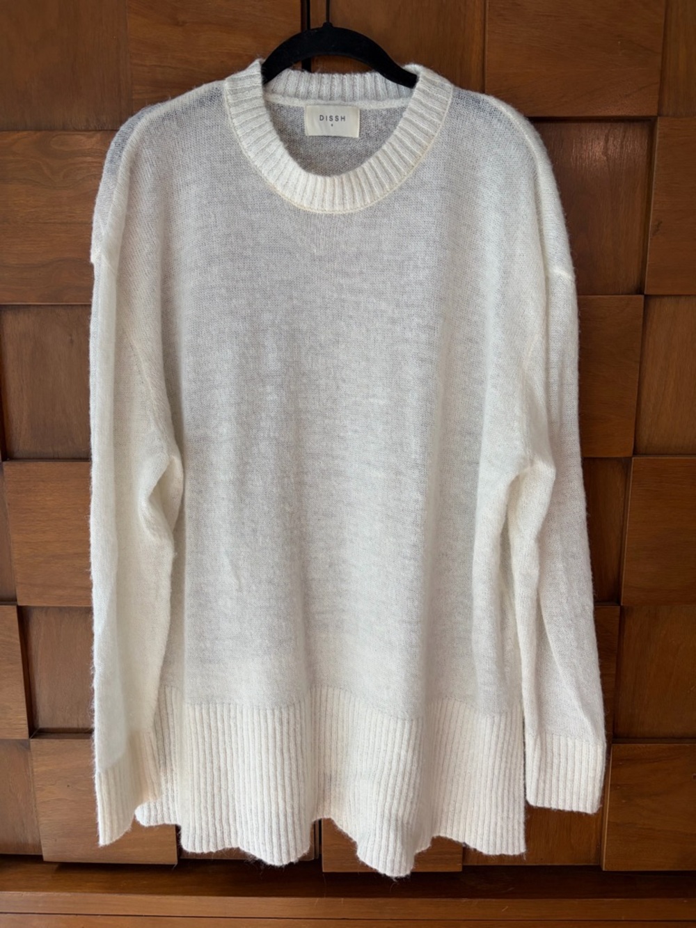 DISSH Cream Crewneck Lightweight Knit Sweater